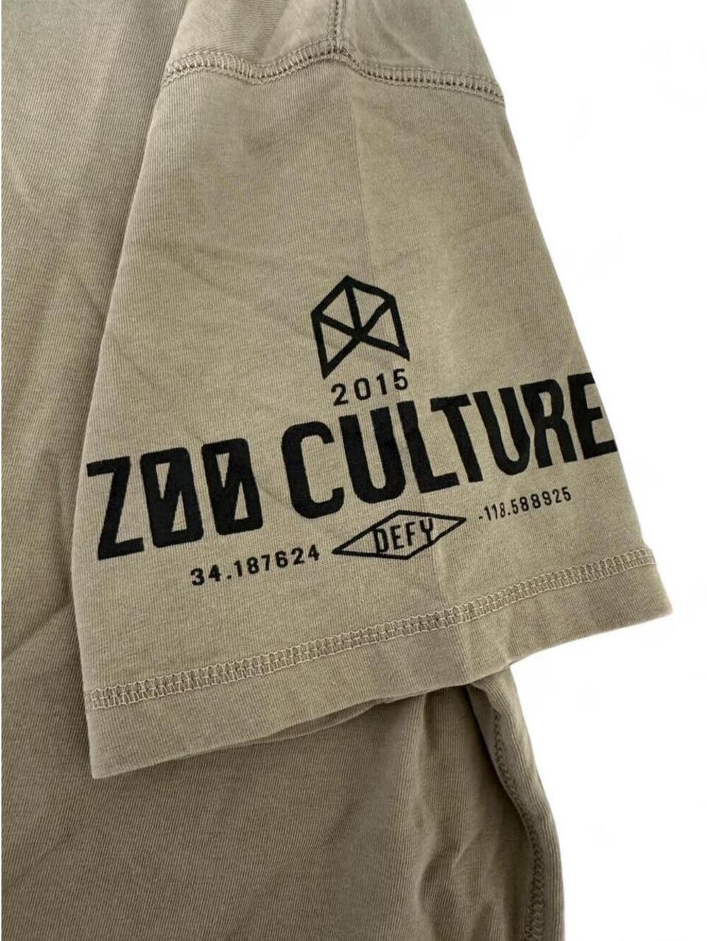 RawGear x Zoo Culture T Shirt Men’s Large Green Oversized Gym Workout Tee